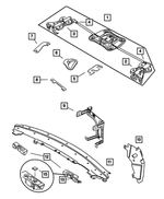 5174192AA - Body Sheet Metal Except Doors: Header Latch  Kit for Mopar Image