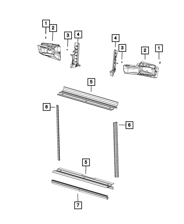 68394599AA - : Radiator Side Air Seal, Left for Mopar Image