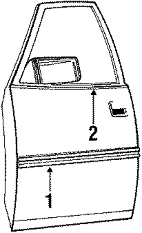 Door & Components for 1988 Mitsubishi Galant #0