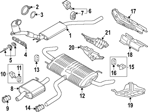 Exhaust Components for 2025 Volkswagen Atlas #0
