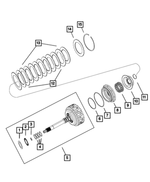 68284099AA - AS68RC; 6-Speed; Automatic Transmission: Clutch Overhaul Kit for Ram: 3500 Image