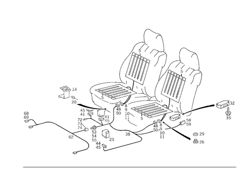 Seat Heating for 1993 Mercedes-Benz 400E #0