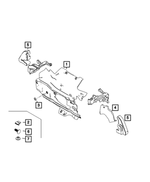 68615381AA - Body Sheet Metal Except Doors: Engine Side Silencer for Mopar Image