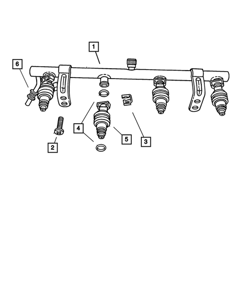 Fuel Rail for 2001 Chrysler PT Cruiser #0