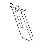 1ET05HDAAG - Body: Upper Center Pillar Trim for Jeep: Compass, Patriot Image