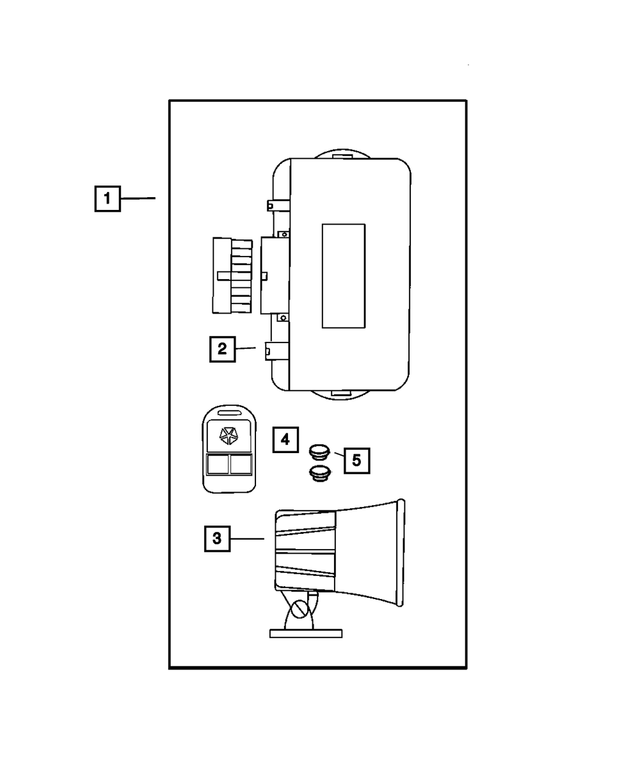 5012164AA - Mopar Accessories - Component Parts: Security Alarm Module for Mopar Image