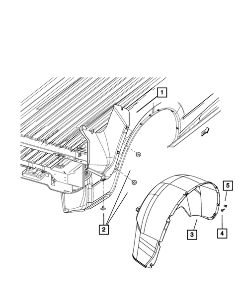 Aperture Panel, Pillar Supports and Cab Back  for 2016 Ram 1500 #4