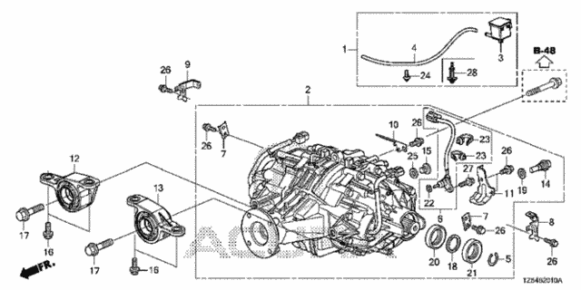 Rear Differential - Mount (1) for 2014 Acura MDX #0