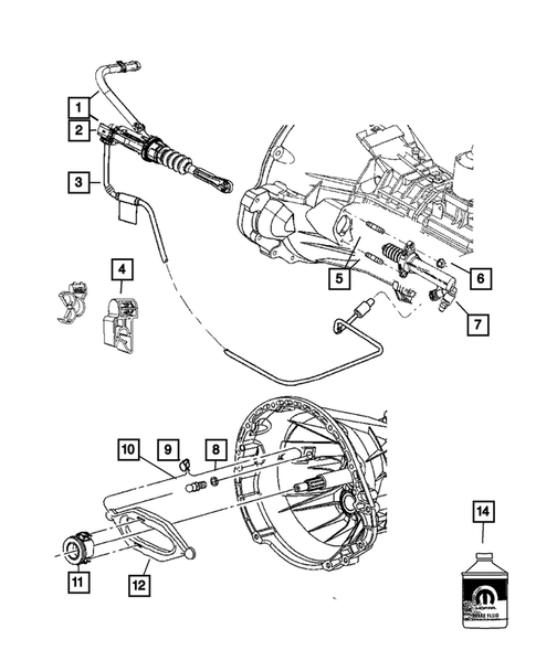 Clutch Controls for 2010 Jeep Wrangler #0