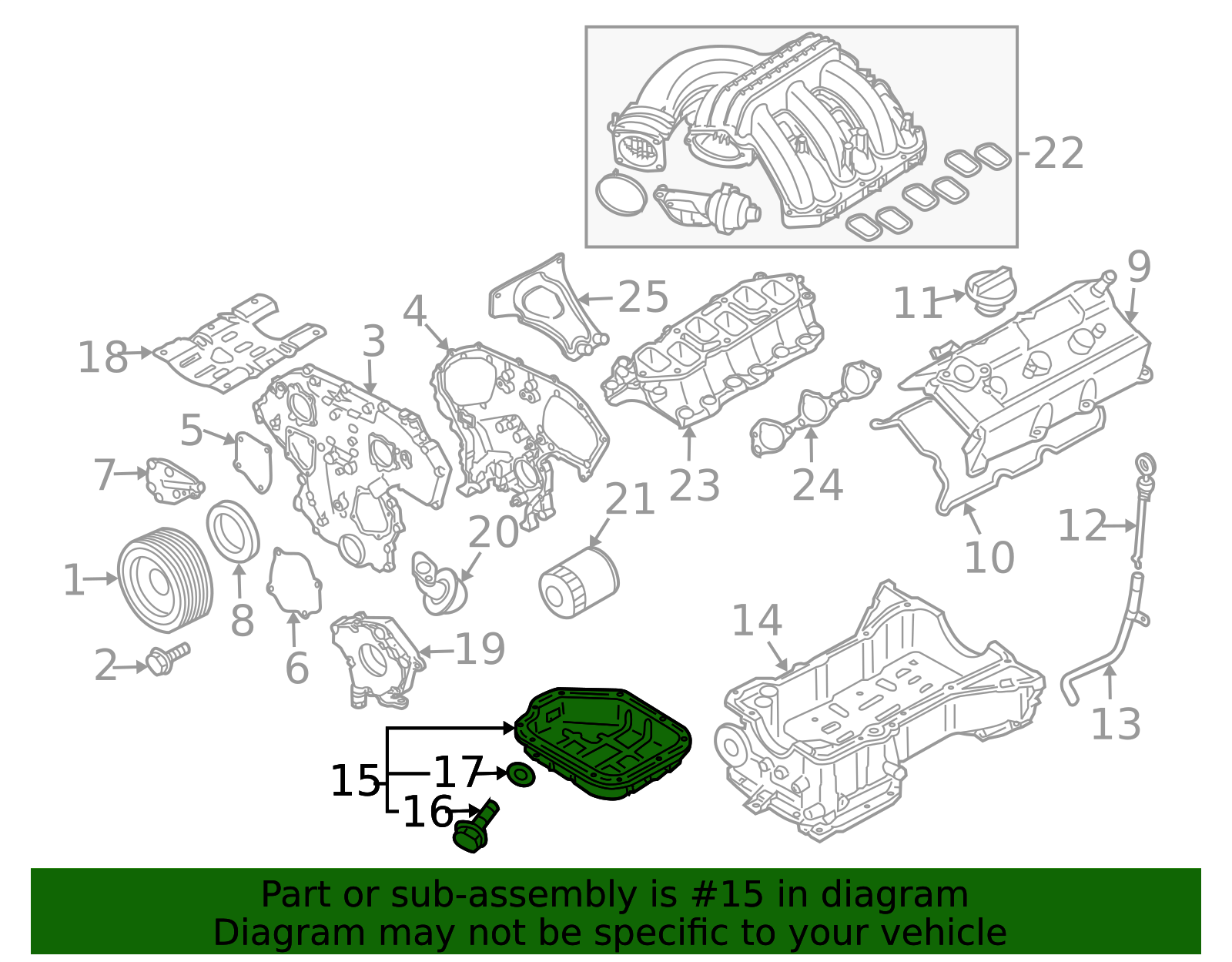 Genuine Oil Pan - 11110-ZS00A | NissanParts.cc | Nissan Parts Store