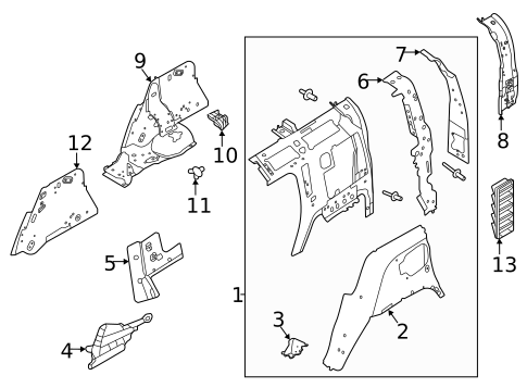 Inner Components for 2021 Land Rover Defender 90 #0