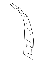 LR181515 - Body: Rear Pillar Reinforced for Land Rover: Defender 110, Defender 130, Defender 90 Image