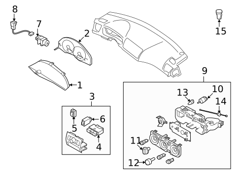 Instruments & Gauges for 2009 Subaru Outback #0
