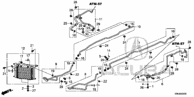Gear Oil Cooler for 2019 Acura NSX #0