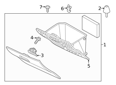 Glove Box for 2021 Mazda CX-3 #0