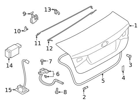 Trunk for 2022 Subaru Legacy #0