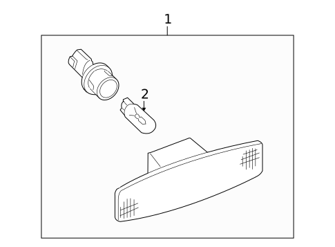 Side Marker Lamps for 2004 Kia Spectra #0