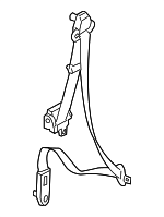 888102F501GW - Electrical: Belt &amp; Retractor for Kia: Spectra5 Image