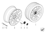 36116758193 - : Wheel, Alloy for BMW Image