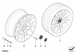 36116758192 - : Wheel, Alloy for BMW Image