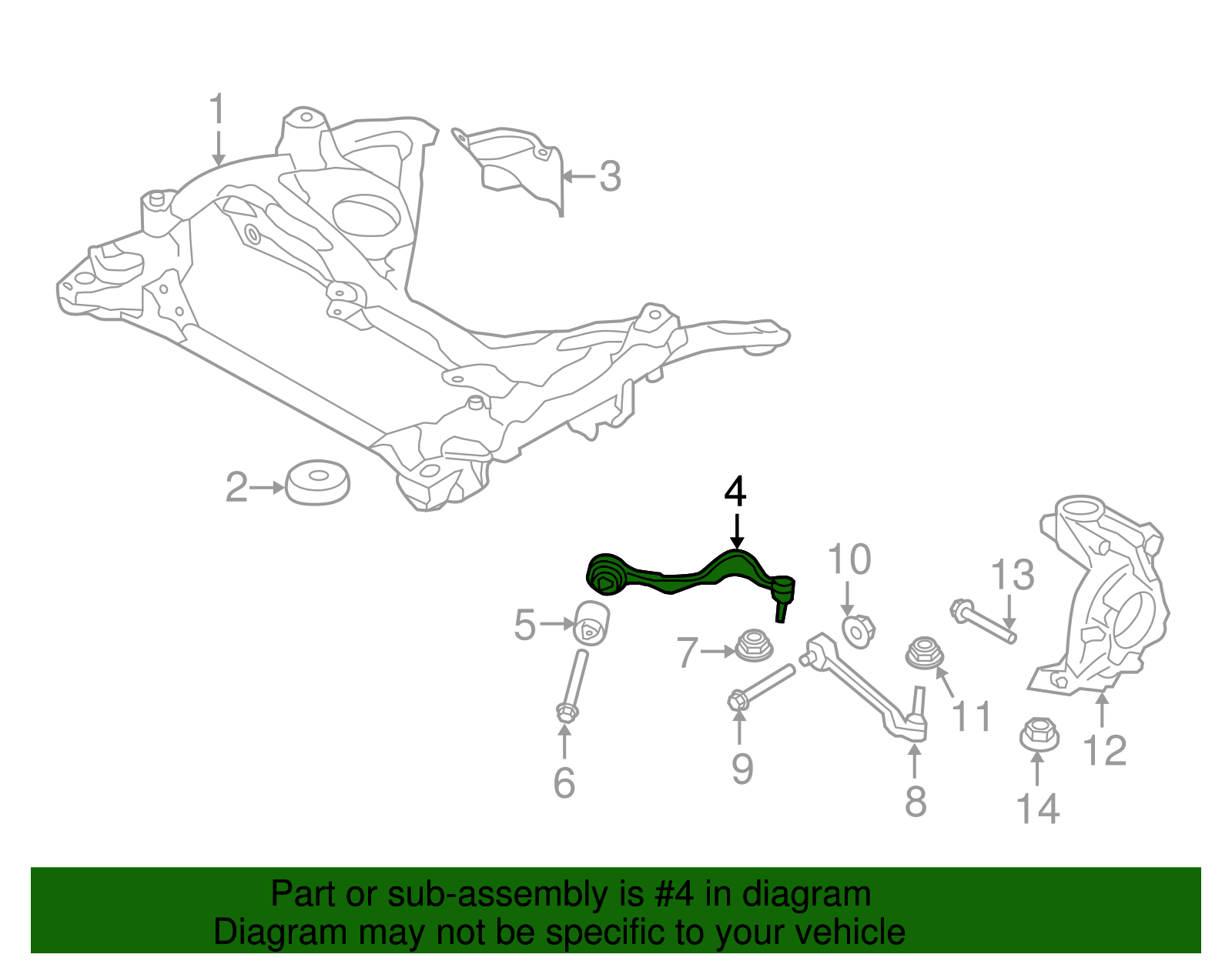 31126855742 - 2012-2021 BMW Front Control Arm (31-12-6-855
