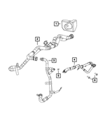 68381446AC - Air Conditioners and Heaters: Heater Supply And Return Hose for Mopar Image