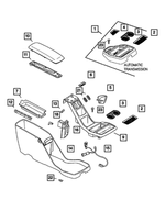 UF201L5AG - : Floor Console Plate for Mopar Image