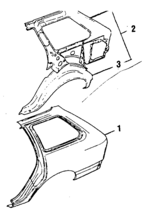 751610020 - Body: Wheelhouse for Subaru: DL, GL, Standard Image