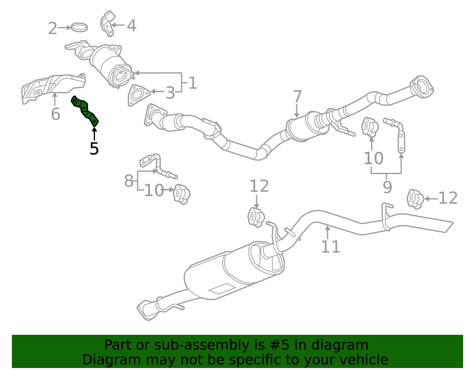 12660447 - High-Quality Catalytic Converter Brace Bracket for ...