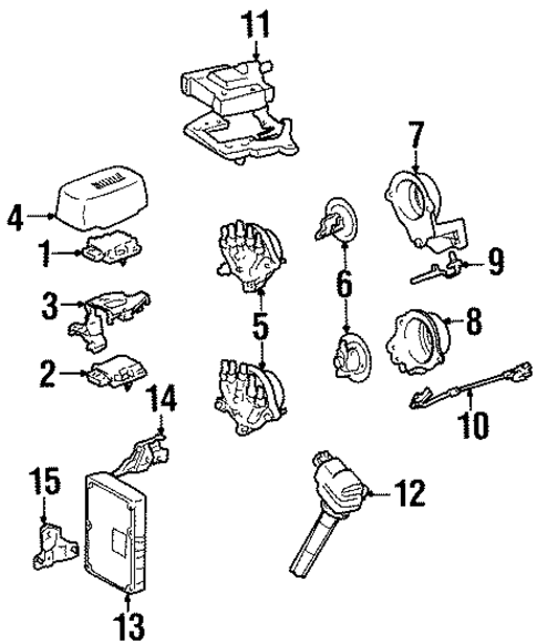 Distributor for 1997 Lexus LS400 #0