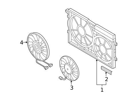 Cooling Fan for 2008 Volkswagen R32 #0
