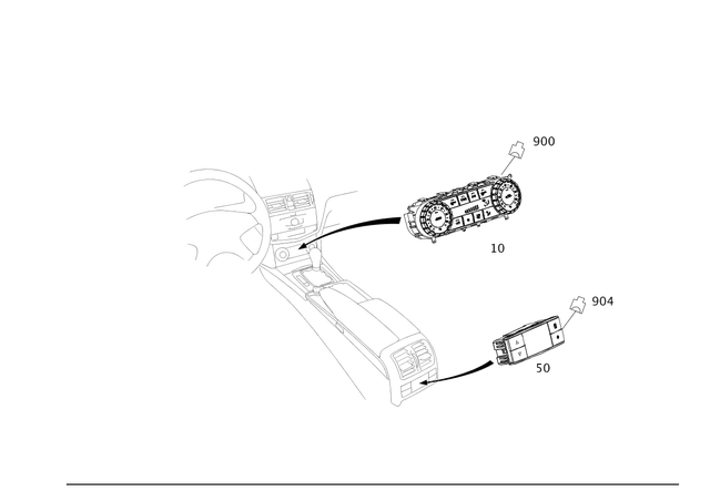 2049007615 - Heating and Ventilation: Control Unit for Mercedes-Benz Image image