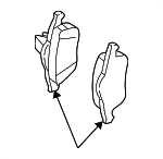 32373187 - Brakes: Brake Pads for Volvo: S60, S70, S80, V70, XC70 Image