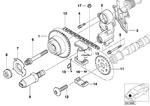 11367515357 - Engine: Camshaft Adjuster Unit with Pinion for BMW Image