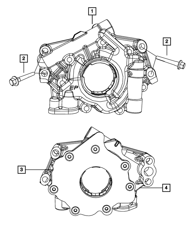 6101233 - 5.7L CNG; Engine: Hex Head Bolt And Coned Washer, Mounting for Mopar Image