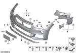 51118072771 - : Trim Cover, Bumper, Primed, Front for BMW Image