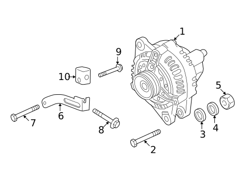 Alternator for 2005 Kia Spectra #0