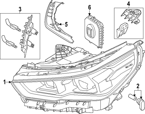 Headlamp Components for 2025 BMW 550e xDrive #0