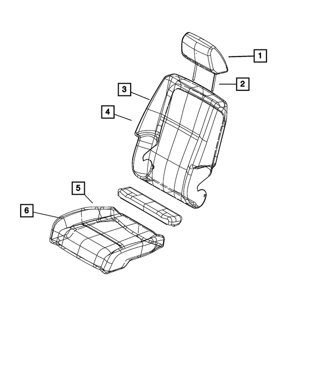 1RL05HL1AA - Interior Trim: Headrest Sleeve, Locking for Mopar Image image