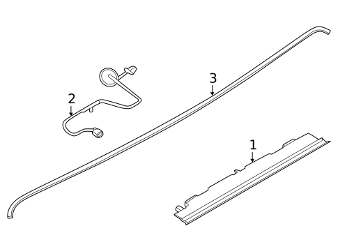 High Mounted Stop Lamp for 2023 Porsche Taycan #0