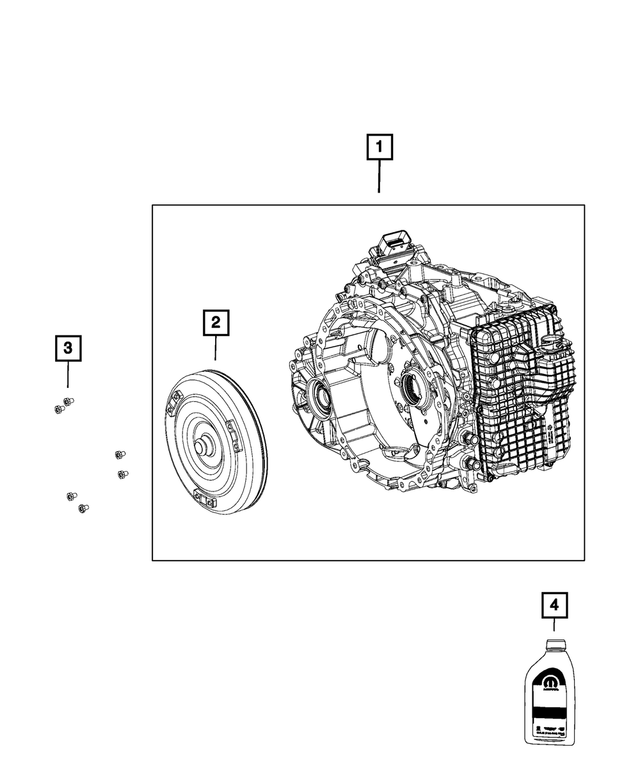 68420133BA - 948TE; 9-Speed; Automatic Transmission: With Torque Converter Transmission Kit for Mopar Image