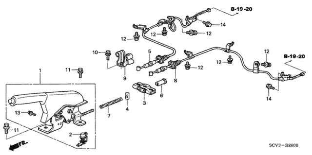 Parking Brake for 2005 Honda Element #0