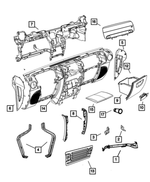 68025471AD - Electrical: Instrument Panel Bracket for Mopar Image