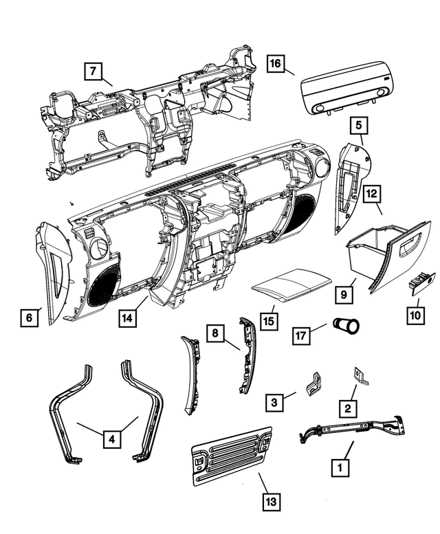 « 68025471AD – Electrical : Panneau D`instruments Support pour Mopar Image »