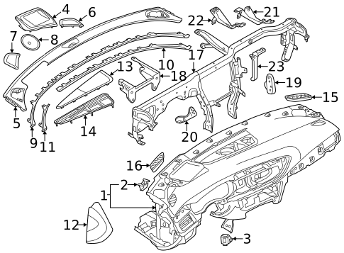 Instrument Panel for 2016 Audi S7 #0