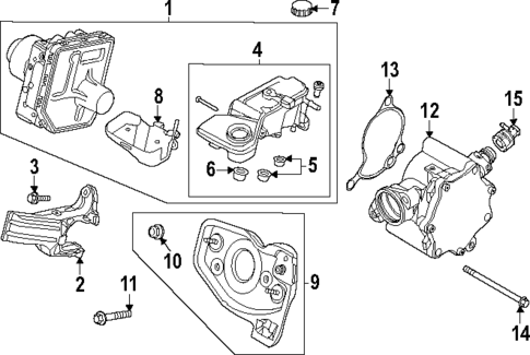 Master Cylinder - Components On Dash Panel for 2025 Volvo S90 #1