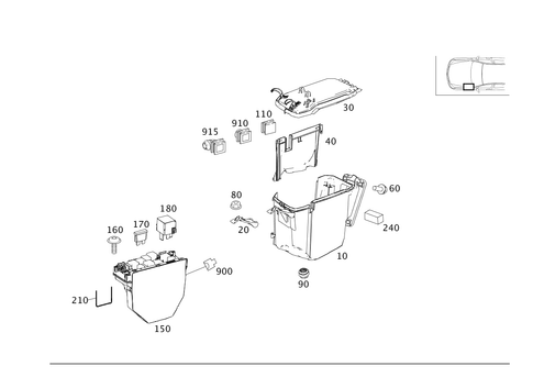 Equipment Compartment and Control Units for 2008 Mercedes-Benz C300 #0