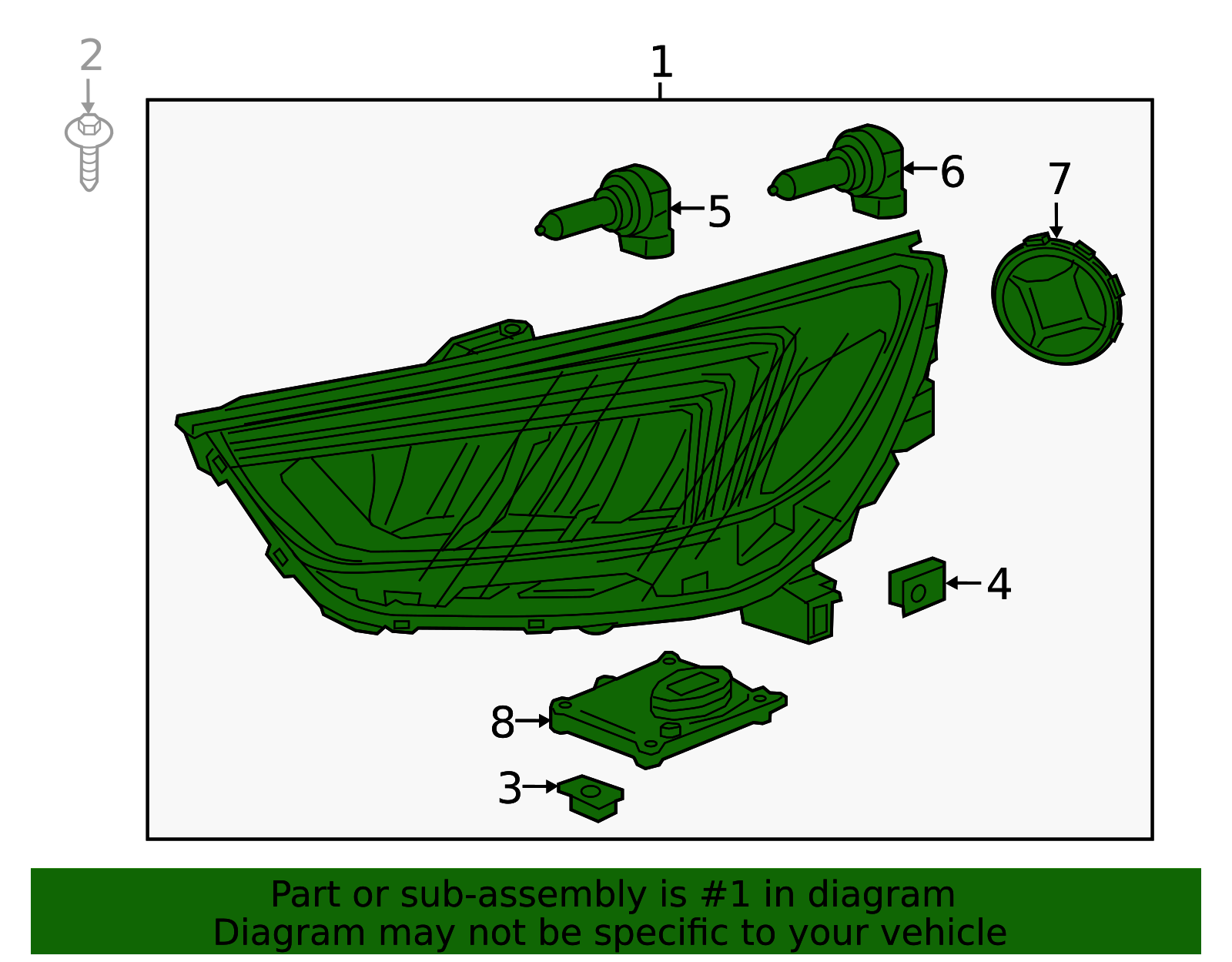 2017-2022 Buick Encore Driver Side Headlamp 42771350 | Chevy Parts