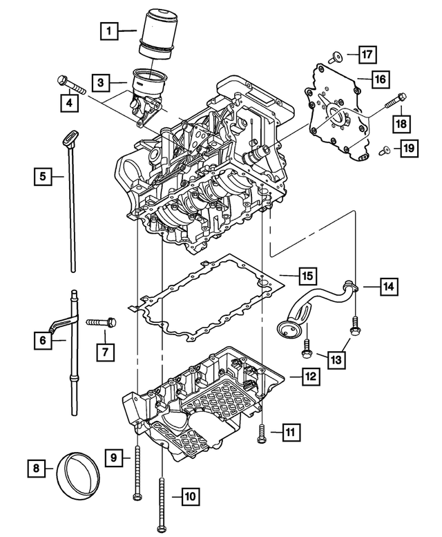 6101611 - Engine 1.6L Four Cylinder: Hex Head Screw And Washer for Mopar Image