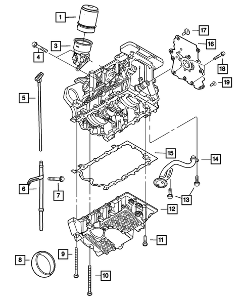 Engine Oiling for 2003 Chrysler PT Cruiser #0